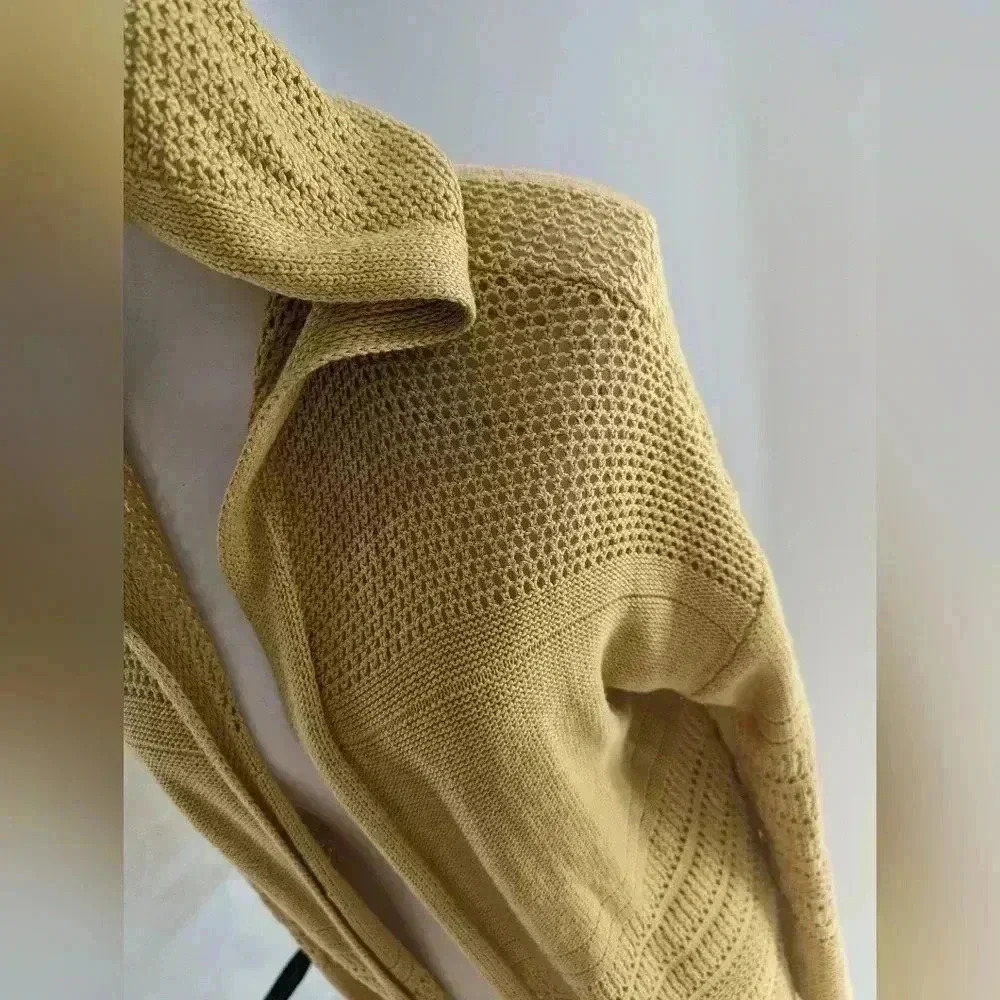 Marled Reunited Clothing Open Front Cardigan M Sahara Sun - Picture 2 of 9